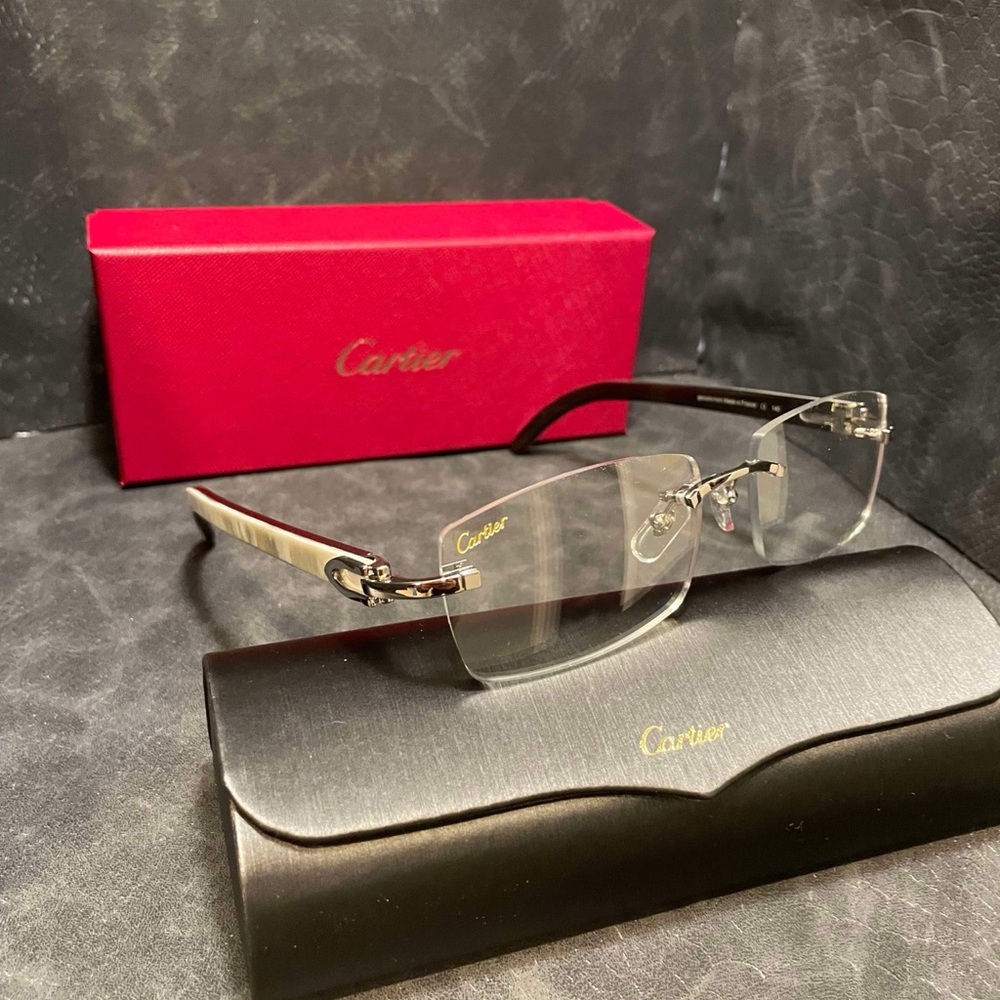 Cartier Glasses White Marbles Buffs